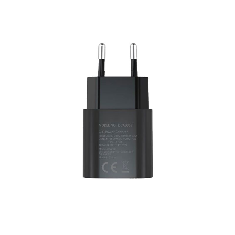 C-C 25W  Travel power adapter Rated Voltage Power Socket PD Fast Charger C-C Power Adapter for iPhone